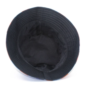 Cappello da pescatore con motivo aquila, interno in tessuto nero e cuciture rinforzate