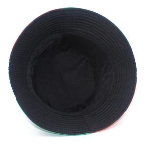 Sombrero de pescador reversible con estampado de águila e interior negro con costuras