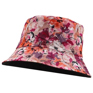 Chapeau Bob Réversible en Coton Imprimé Floral Femmes Protection Solaire Large Bord Pliable Plage Voyage Extérieur