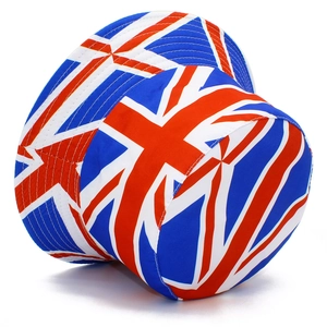 Stylish double-sided Union Jack bucket hat with British flag print for men and women