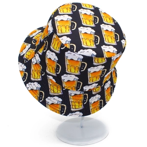 Bob tendance avec imprimé chope de bière pour les fêtes et la protection solaire