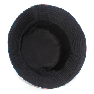 Detail view of the durable inner lining and neat stitching on a cotton bucket hat