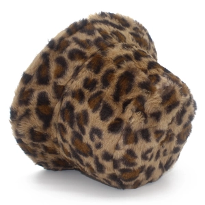 Damen Fischerhut mit Leopardenmuster aus weichem Kunstfell für den Wintermodestil