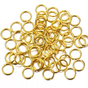 Χρυσοί κρίκοι jump rings για κατασκευή κοσμημάτων DIY και αξεσουάρ χειροτεχνίας