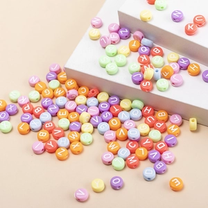 Perline colorate a cuore da 7mm macaron per bracciali e gioielli fai-da-te fatti a mano