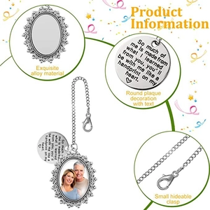 Abschluss Gedenk Foto Anhänger DIY Legierung Rahmen Mit Kette Glasabdeckung Vintage Geprägt Erinnerungsgeschenk Für Studenten