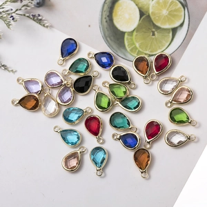 Pendentifs en cristal multicolore en forme de goutte pour la création de bijoux