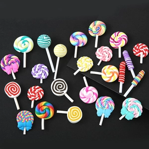 Ensemble de breloques sucettes colorées pour la création de bijoux DIY