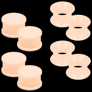 Hautfarben Silikon Ohrdehner Weiche Hautfarbe Piercing Ohr Plugs Und Tunnels Dehnschmuck Für Damen Herren