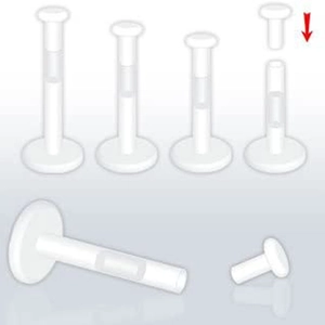 Piercing de Labio Invisible de Acrílico Transparente Bioflex Flexible Pendiente de Cartílago Trago Joyería de Piercing Unisex