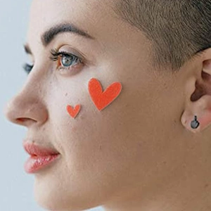 Unique middle finger hand gesture black stud earrings for men and women in punk street style
