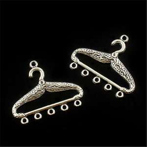 Connettore per Pendenti Fai-da-te a Forma di Gruccia in Lega Vintage con 5 Fori per Accessori per la Creazione di Gioielli