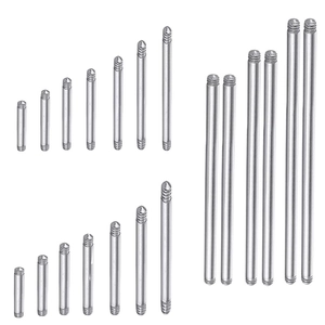 Barre de Remplacement pour Piercing de Langue en Acier 316L Barbell Droit pour Oreille et Fossette Bijoux Corporels Unisexe