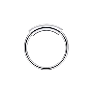 Polierter silberner C-förmiger Nasenring und Piercing-Schmuck aus Edelstahl