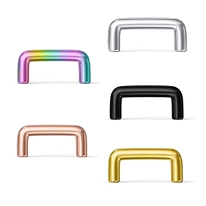 Stainless Steel U-Shaped Nose Ring Retainer Invisible Body Piercing Jewelry For Men Women Gold Silver Black Rainbow Rose Gold