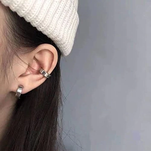 Lot de boucles d'oreilles magnétiques argentées sans perçage pour le cartilage