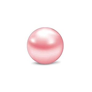 Sfera di ricambio in perla rosa lucida per piercing all'ombelico e alla lingua