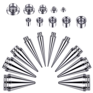 Roestvrij Stalen Oor Stretching Kit Expander En Tunnel Piercing Tool Plug Gauge Voor Unisex Lichaamssieraden
