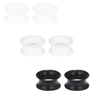 Tunnels d'Oreille en Silicone Souple Double Flared Gauges d'Oreille Flexibles et Fins Bijoux de Piercing Corporel Homme Femme Plusieurs Tailles