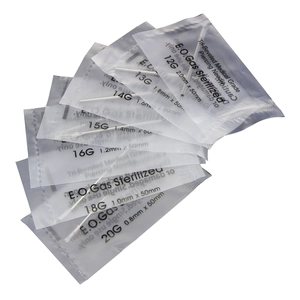 Aghi per piercing monouso in acciaio inossidabile 12G-20G in confezione sterile singola