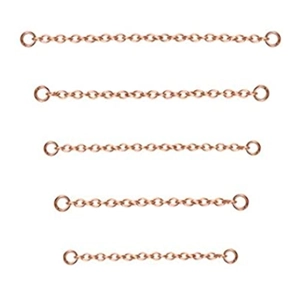 Catena in Metallo Lega per Piercing Naso Gioielli Orecchini Catena di Collegamento Con Anellini Chiusi Fai Da Te Accessori Gioielli