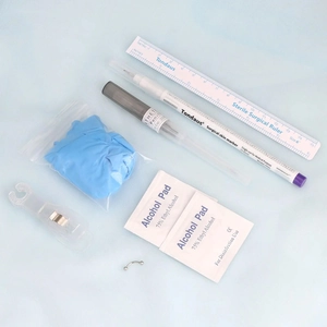 Kit de perçage corporel 9 pièces avec stylo stérile, aiguille et bijoux inclus