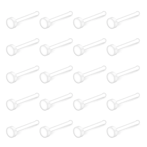 Acrylic Transparent Bioflex Nose Studs Bone Shape Piercing Retainer Jewelry For Men Women Bio-Plastic Body Jewelry