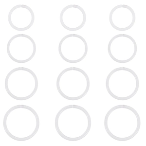 Acrylic Clear Nose Rings Flexible Bioflex Piercing Retainer For Women Men Simple Transparent Body Jewelry Accessories