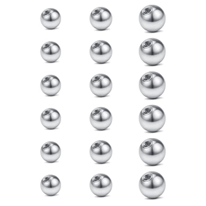 316L Stainless Steel Piercing Jewelry Replacement Balls Internal Screw Thread Body Piercing Beads For Lip Tongue Nose Stud