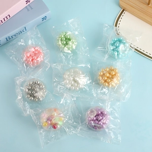 Colorful DIY craft pearl bead set for stress relief toys in eight assorted shades