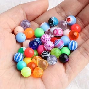 Colorful mixed acrylic piercing replacement balls for DIY jewelry making in various patterns