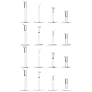 Bioflex Acrylic Clear Labret Studs Invisible Lip Rings Earring Cartilage Tragus Piercing Retainers 16G Unisex Body Jewelry