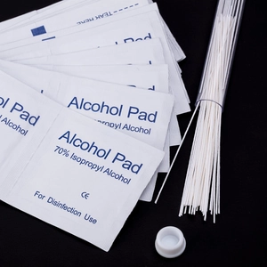 Disposable Ear Hole Cleaning Lines Alcohol Pads Piercing Care Set Odor Removal Earring Hole Cleaning Tool Washi Paper