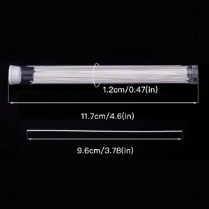 60-piece disposable ear hole cleaning lines set with portable storage tube and dimensions