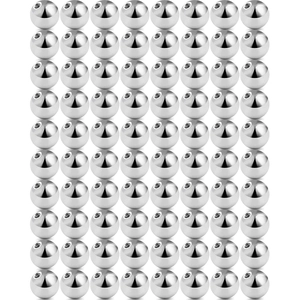 316L Ανοξείδωτο Ατσάλι Ανταλλακτικές Μπάλες Piercing Εσωτερικό Σπείρωμα Στρογγυλές Χάντρες για Κοσμήματα Σώματος Γλώσσα Μύτη Χείλη