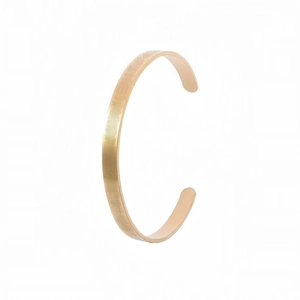Bracciale rigido a C minimalista in oro acciaio inossidabile con incisione araba