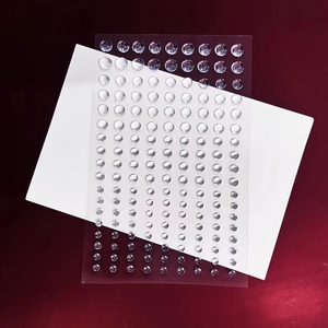 Self-adhesive clear acrylic crystal rhinestones for nail art and DIY decoration sheet