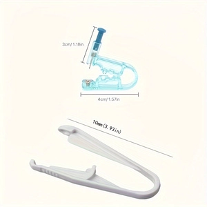 Kit de pistolet de perçage d'oreille jetable avec perceur bleu clair et outils