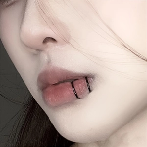 Minimalist Stainless Steel Double Layer C-Shape Lip Ring Ear Bone Clip Non Piercing Punk Jewelry Accessory For Unisex Gift