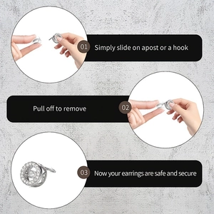 Guide étape par étape pour utiliser des fermoirs en silicone avec des boucles d'oreilles