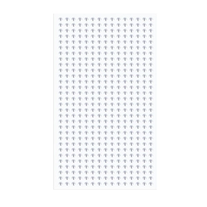 450pcs self-adhesive facial faux piercing stickers for DIY body decoration on white background