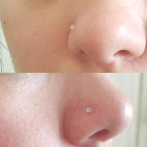 Minimalist transparent acrylic invisible nose studs for daily wear piercing jewelry