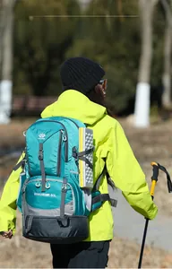 Zaino da trekking 50L con tessuto resistente all'acqua e attacco per materassino