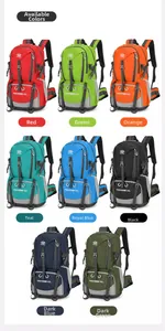 Zaino da trekking 50L impermeabile in otto colori con cinghie regolabili in vita