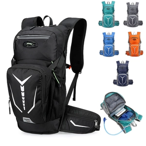 Outdoor Cycling Backpack Hydration Compatible Sport Daypack Large Capacity Reflective Strips For Hiking Climbing Traveling Men Women