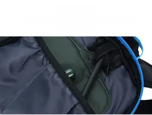 Details des internen Trinksystems mit Schlauchbefestigung für den Fahrradrucksack