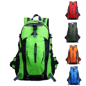 Waterproof nylon outdoor hiking backpack available in five vibrant color options