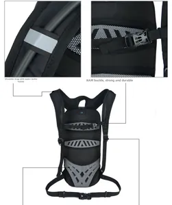 Details von Outdoor Trinkrucksack mit KAM Schnallen und Schultergurt Trinkrohrhalter
