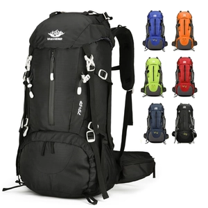 Large Capacity Outdoor Hiking Backpack Waterproof Nylon Professional Travel Mountaineering Daypack With Rain Cover For Men Women