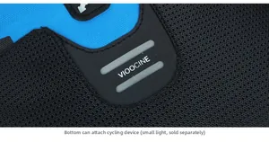 Nahaufnahme der VIOOCINE Fahrradrucksack-Netzstruktur und unteres Befestigungsdetail